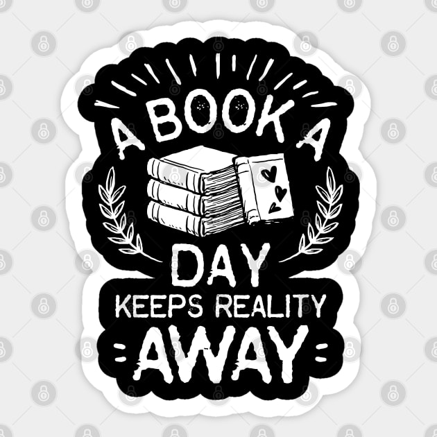 Reader Reading Book Books Librarian Library Gift Sticker by Krautshirts